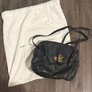 Marc by Marc Jacobs Black Crossbody Bag with Gold Accents